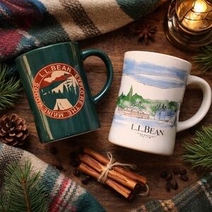 L.L. Bean Freeport Maine Scenic Camp Mug | Cabin Lake Life Vintage Style